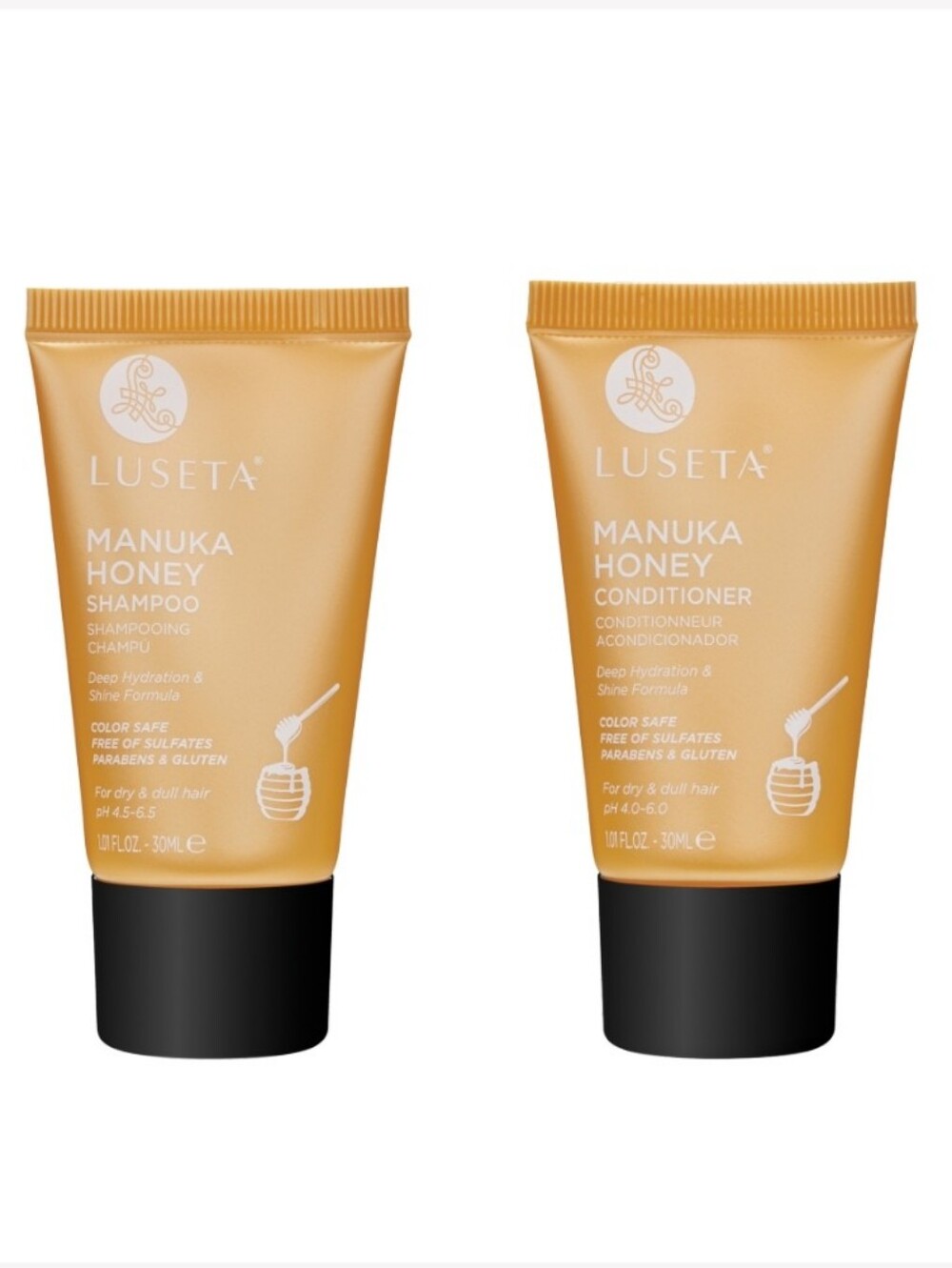 Luseta Manuka Honey Shampoo & Conditioner Travel Set